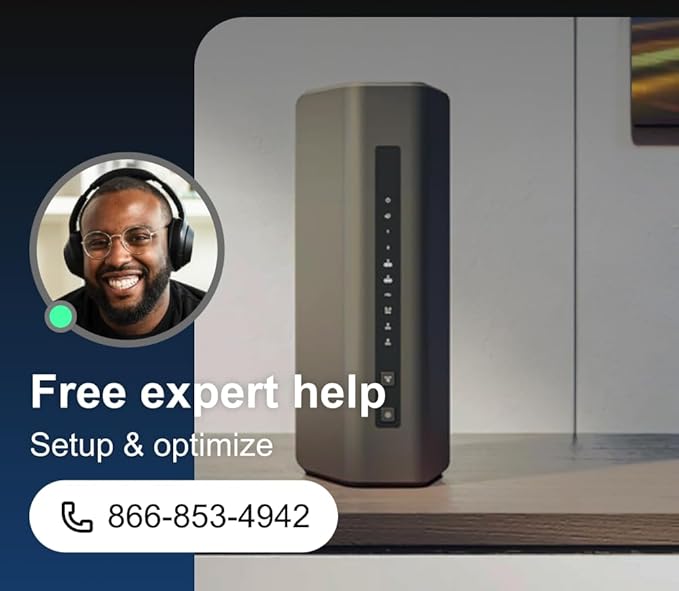 NETGEAR Nighthawk Dual-Band WiFi 7 Router (RS200) Router Only??BE6500 Wireless Speed (up to 6.5 Gbps) - Covers up to 2,500 sq. ft., 80 Devices ??2.5 Gig Internet Port - Free Expert Help