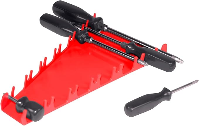 ERNST Screwdriver Organizer Tray, 12 Tool, Black