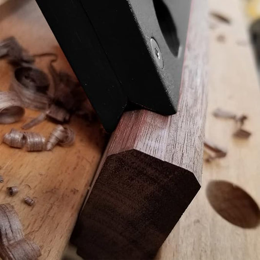 Chamfer Plane for Wood, Hand Corner Planer with Auxiliary Locator, Hand Planer for Quick Edge Planing and radian Corner Plane Trimming, Wood Edge Corner fflattening Tool for DIY Woodworking (Black)
