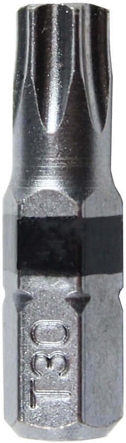 T30 x 1" Torx/Star Driver Bit - Color Coded for Screws and Fasteners (100 Count)