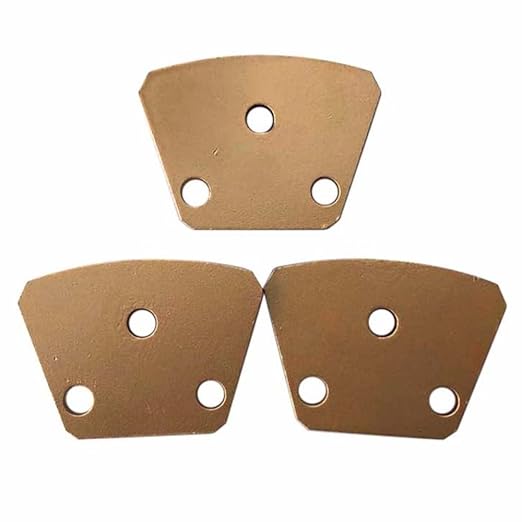 Trapezoidal Diamond Grinding Discs for Iron Horse, Warrior, XtremePolishing & ASL Grinders, PCD Counter-Clockwise, Set of 3PCS