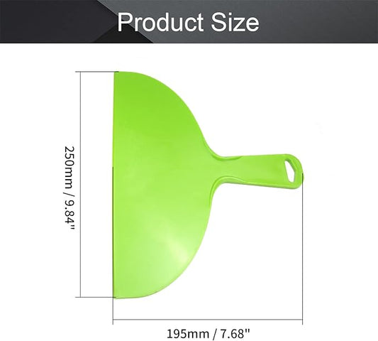 Utoolmart Putty Scraper 10" Plastic Flexible Putty Knives Spreader for Taping Drywall Wall Painting Green 3Pcs