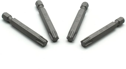 TEMO 25 pc T40 Torx Star Head Screwdriver Bit Set, S2 Steel 6 Point T-40 2 Inch Screwdriver Insert Bits