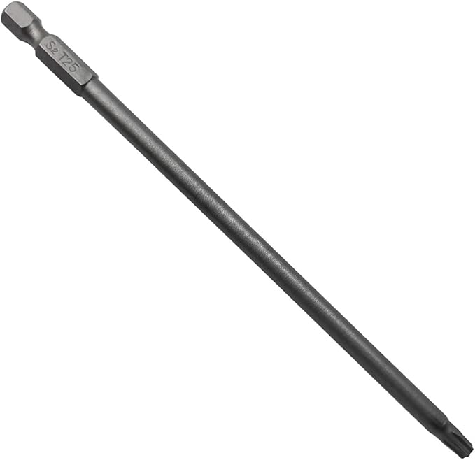 Long Torx Security Screwdriver Bit Sets 6 Inch Length T8 T10 T15 T20 T25 T27 T30 T40 S2 Steel Torx Security Head Drill Screw Driver Drill Set (8Pcs 150mm)