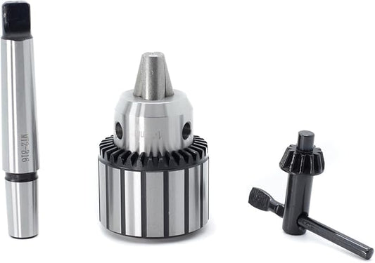 Drill Chuck JESTUOUS B16 Key Type 1/2 Inch(1-13mm) with MT2 Morse Taper Arbor Heavy Duty Chucks