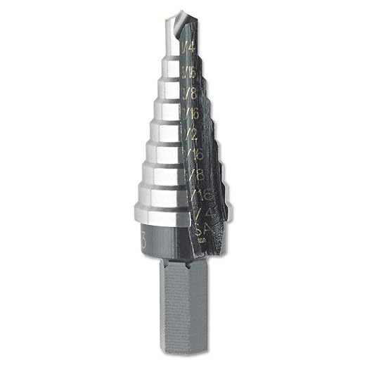 Irwin Tools Unibit #3 1/4-Inch to 3/4-Inch Step-Drill Bit, 3/8-Inch Shank (10233)