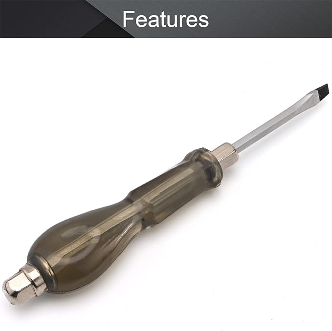 Utoolmart Slotted Impact Screwdriver 4 Inch Keystone Demolition Driver Magnetic Nut Driver for Added High-Torque, Tight Spaces, Precise Tightening Bolts and Nuts 1Pcs