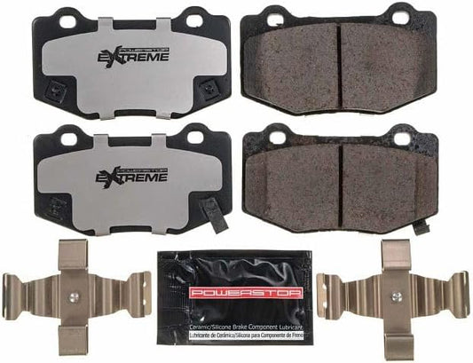 Power Stop Z26-1718 Rear Z26 Extreme Performance Carbon-Ceramic Brake Pads For Cadillac ATS-V | Chevy Camaro SS | Corvette Sting Ray | Ford Mustang Shelby GT350
