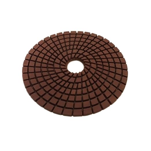 4" Wet Stone Polishing Pads Set (50, 100, 200, 400, 800, 1500, 3000 Grit) - for Granite, Marble, Quartz, Concrete Countertops