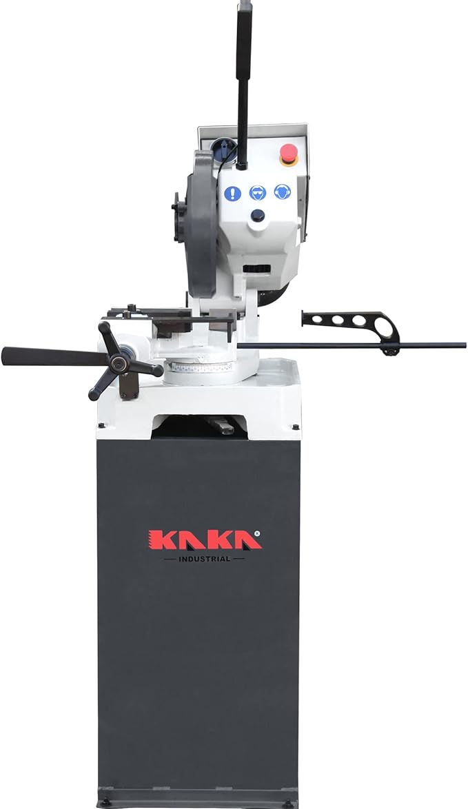 KAKA INDUSTRIAL Circular Coldsaw, 11 inch Heavy Duty Manual Metal Cutting Saw with Swivel Head (±45° Miter), 1.5HP 3-Phase Motor, HSS Blade and Coolant System for Steel, Aluminum, Copper - CS-11