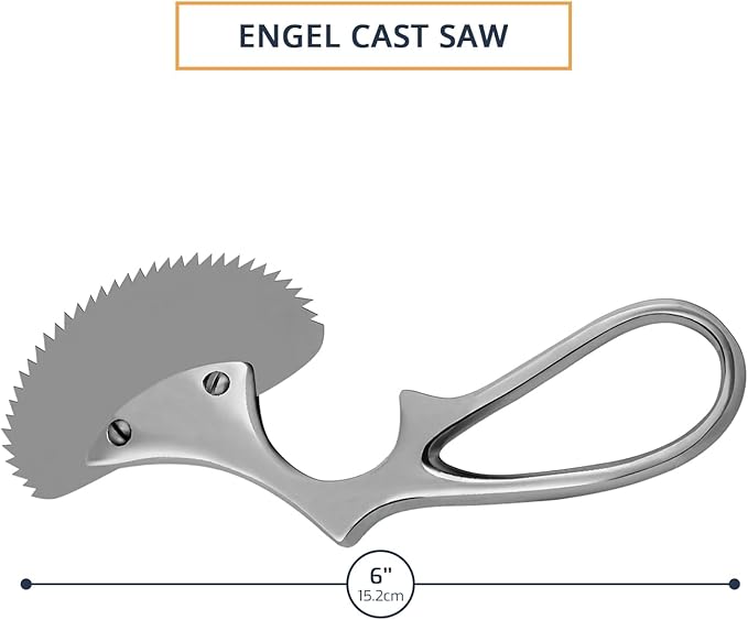 Cast Spreader 3 Prong, Burn Cast & Plaster Shear, Scissors Pliers Forceps Plaster Opner Orthopedic Tools Instruments German Grade Stainless Steel (Angle Bone Saw)