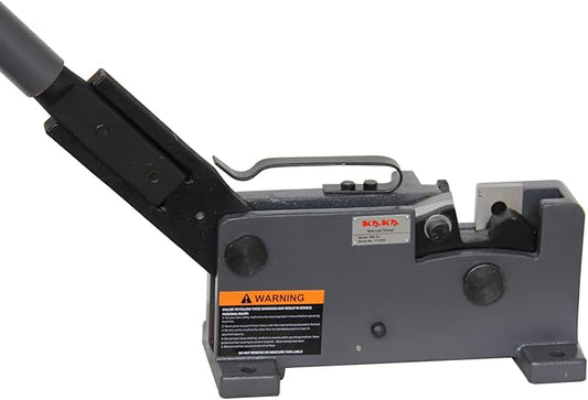 KAKA INDUSTRIAL Manual Sheet Metal Shear | Cuts Round Steel up to 1.1 inch, Rebar, Flat Bar, Square Steel, Rod | Heavy-Duty Benchtop Tool MS-28 for Metalworking, Construction, and DIY Projects