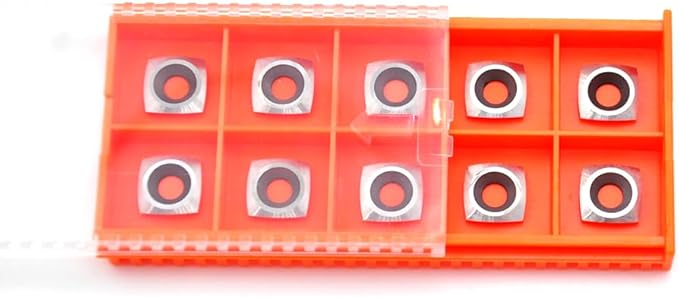 Negative Rake 11x11x2.0mm-R50 with Screws Carbide Replacement Inserts Cutter for Woodturning Lathe Tools.