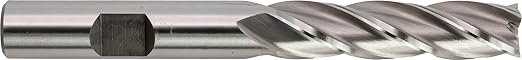 CME 5 pcs M42 Cobalt End Mills, Square Nose, Bright (Uncoated) Finish, 3/8" Mill Diameter, 1 1/2" Length of Cut, 3 1/4" Overall Length, 4 Flute, Center Cutting