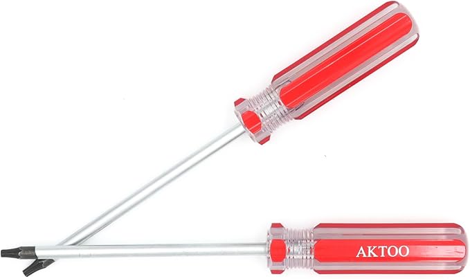 AKTOO 2PCS T15 Torx Screwdriver, 4inch Torx Driver Star Bit Screwdrivers for Computer Repairing, Automobile Tools and Home Appliances