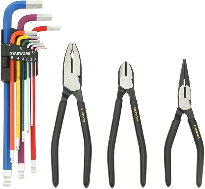 STARWORK TRUE MECHANIC??305-Piece Mechanics Tool Set, 120T SAE&Metric Reversible Ratcheting Wrench, Professional