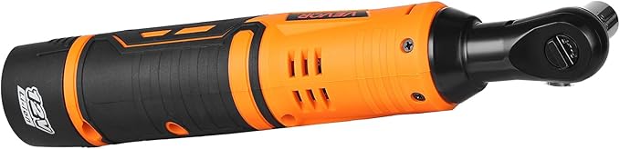 VEVOR Cordless Ratchet Wrench, 3/8 inch Drive, 240 RPM, up to 33 ft-lbs of Torque, Battery Powered Electric Ratchet Wrench Set with Two 2.0Ah Batteries, Charger, Sockets, Adaptor and Extension Bar