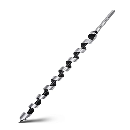 0.94 x 18 inch Auger Drill Bit for Wood,Hex Shank Ship Auger Bit for Soft Wood, Hard Wood, Plastic, Composite Materials and DIY Projects