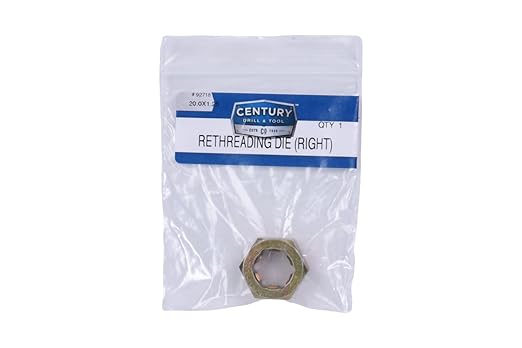Century Drill & Tool, 92718, 20.0X1.25,Rethreading Die,Tool Set, Thread Repair