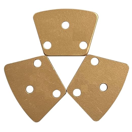 Trapezoidal Diamond Grinding Discs for Warrior, XtremePolishing & ASL Grinders, 30/40 Grit, Soft Bond, Set of 3PCS
