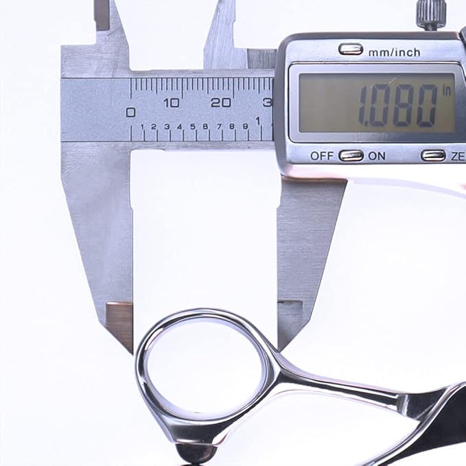 AOLANDUO 6" Professional Hair Shears ??Japanese VG10 Steel, Convex Edge with CNC-Wave Blade Design | Upgraded from Aichi 440C | Ergonomic Offset Handle for Barbers & Stylists