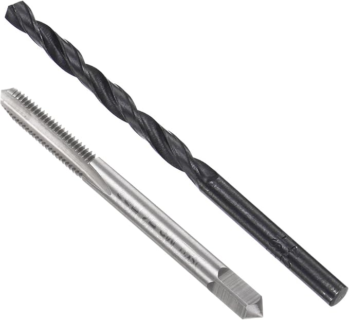 uxcell Metric Tap and Drill Bit Set, M5 x 0.8 Thread Tap & 4.2mm Black Oxide Twist Drill Bit, Straight Flute Tap Tapping Threading Repair Tool Kit