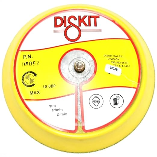 Sanding Pad 05052: Firm, 5", PSA, 0 Hole, Slant Profile Made in USA