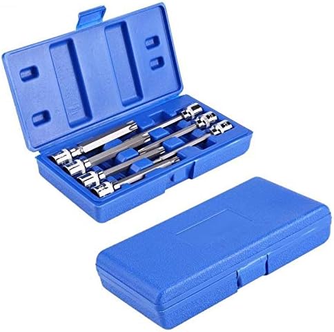 Extra Long Torx Star Bit Socket Set 7 Piece T25-T60 CR-V "3/8" Drive 110mm(Torx)