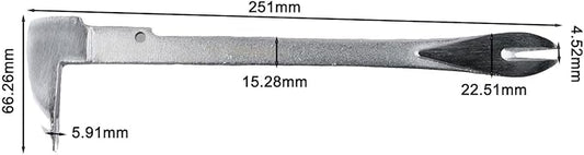 Nail Puller, 1Pcs Eplacement Parts Nail Puller Tool Heavy Duty Metal Pry Bar For Woodworking And Household Use(10'' black pointed tail)