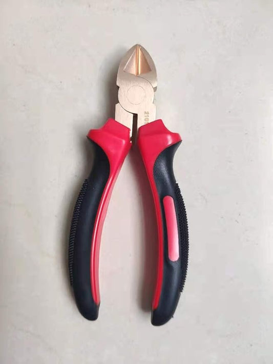 Non Sparking Diagonal Cutting Pliers Length 150mm (6 Inch) Aluminum Bronze Copper, Spark Free Safety, Non-Magnetic and Corrosion-Resistant