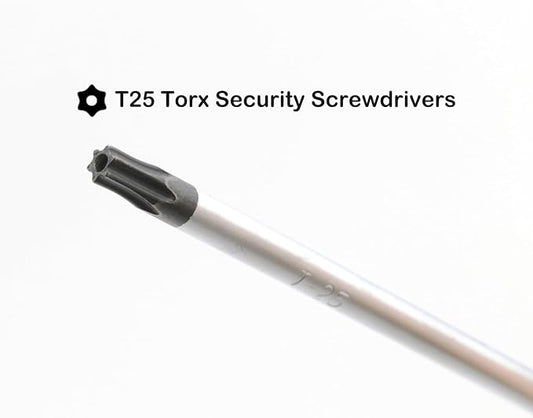 AKTOO 2PCS T25 Torx Screwdriver, 4inch Torx Driver Star Bit Screwdrivers for Computer Repairing, Automobile Tools and Home Appliances
