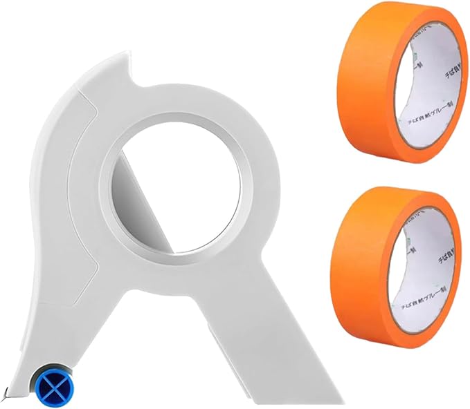 RSHuiOUXX Painter Tape Applicator with 22Yard Long Painter Tape Masking Tape Dispenser for Trim Window Door Home Decoration