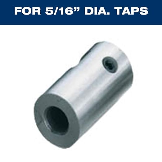 CS Unitec 3/4" Weldon Tap Holder for 5/16" Diameter Taps - Mag Drill Tap Collet - Fits Standard Weldon Chucks On Most Magnetic Drill Presses (TCM 5/16)