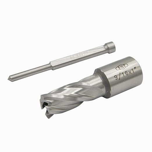 EST HSS M2AL Annular Cutter 1" DOC with 3/4" Weldon Shank for Magnetic Drill Press (D9/16" X 1")