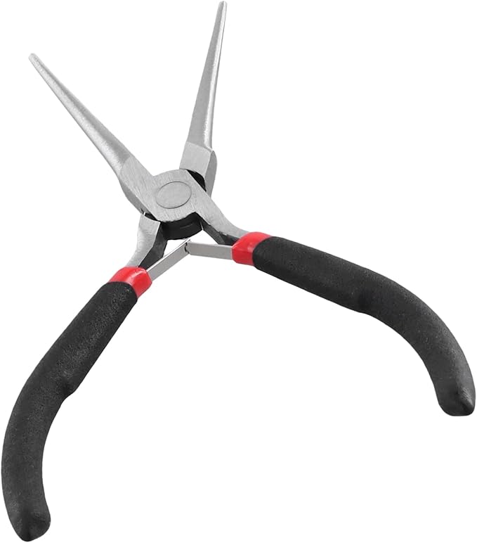 12 PCS 6 Inch Needle Nose Pliers Set,Long Needle Nose Pliers,Mini Jewelry Needle Nose Plier for Cutting Bending Wire Handmade Craft