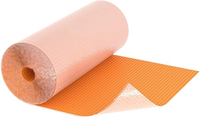 Schluter DITRA-PS Roll Peel & Stick Uncoupling Membrane - for Concrete, OSB, and Plywood - Pressure-Sensitive Adhesive, 269 Square Feet - DITRAPS25M