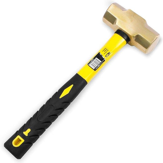 Stark USA 3-Pounds Brass Head 3lb Sledge Hammer Fiber Glass 13-inch Handle With Comfortable Grip 5 Pieces Hammer