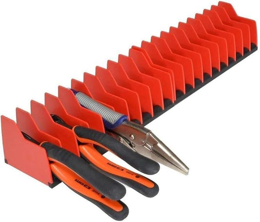 MLTOOLS Pliers Pro Premium No-Slip Organizer, 2-Pack Holds 20 Tools of Any Size, Rubber Base Keeps Tools in Place, Fuel & Solvent Resistant Tool Holder ??Made in USA