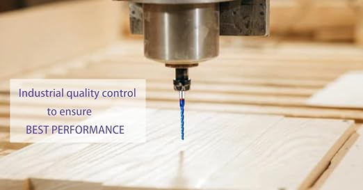 1 Degree Tapered Ball Nose CNC Router Bits End Mills Solid Carbide Spiral Up Cut 2D&3D Carving bits 1/4 Inch Shank with 1/8 Diameter Overall Length 3 Inch SQ333