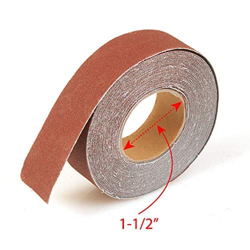 Steel Dispenser with Multi-Roll Assorted Abrasive Rolls for Wood Turners, Wood, Metal Workers, Automotive Body Work in Assorted Grits 150, 240, 320, 400 and 600 Grit Rolls