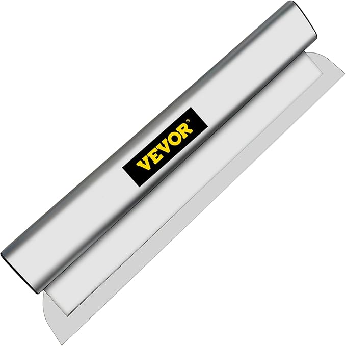 VEVOR Skimming Blade Set,10"+24"+32" Blades + 35"-78" Extension Handle竊똄uropean Stainless Steel Construction Knife, Aluminum Blade Profile Smoothing Knockdown Spatula for Gyprock/Drywall/Wall-Board