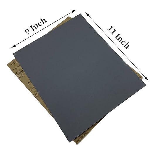1200 Grit Wet Dry Sandpaper, 9 x 11 Inch Sanding Sheets, 15PCS Premium Silicon Carbide Sand Paper for Wood Metal Ceramic or Auto Polishing and Scratches Removing