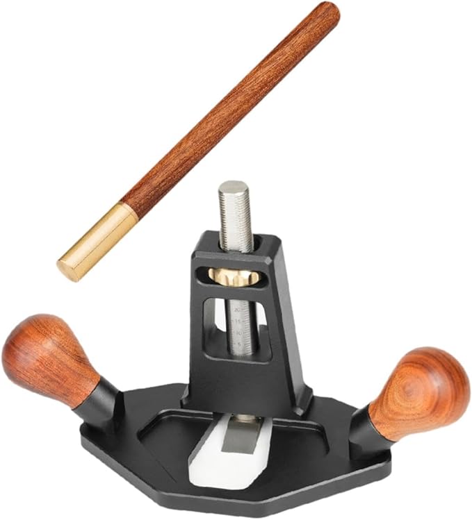 Woodworking Hand Router Plane Kit Chamfer Plane Quick Adjust Depth Cutting for Mortising Plane Grooves Sturdy Multifunctional