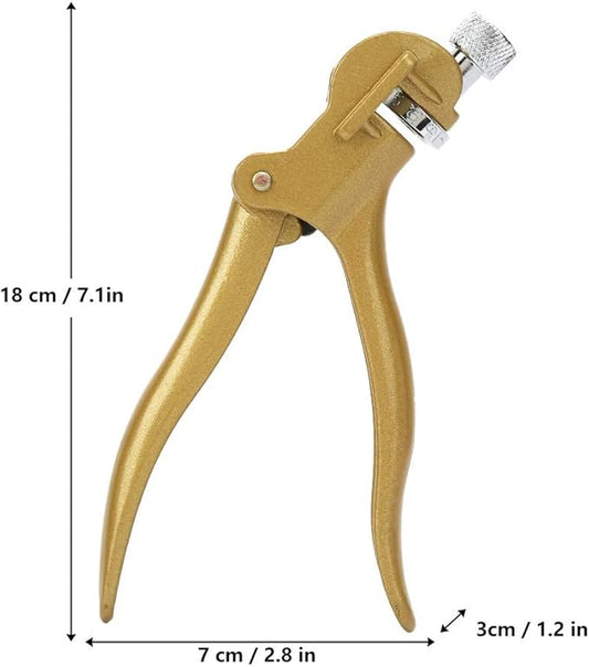 Saw Set Pliers for Woodworking - Zinc & Copper Alloy Sawset Tool with Durable Construction