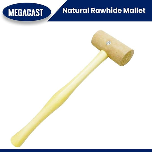 Natural Rawhide Mallet Tool, Professional Rawhide Leather Hammer Mallet for Rounding Ring Shanks, Jewelry Making, Leather working, Woodworking, Size 1 inch