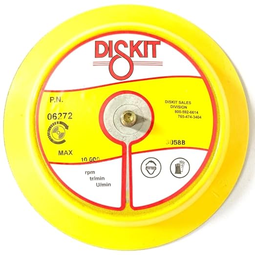 Sanding Pad 06272: Firm, 6", PSA, 0 Hole, Flex Profile, M8 Male