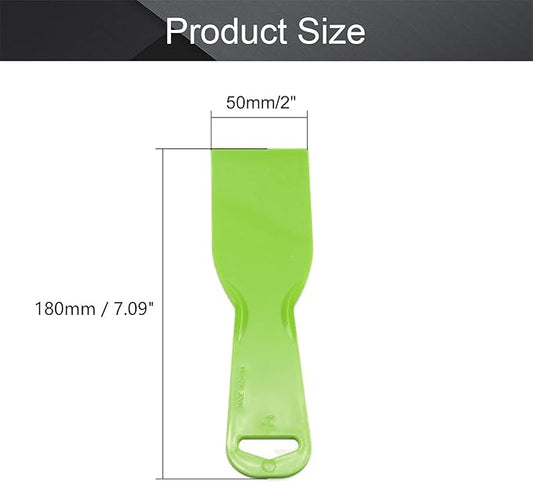 Utoolmart Putty Scraper 2" Plastic Flexible Putty Knives Spreader for Taping Drywall Wall Painting Green 3Pcs