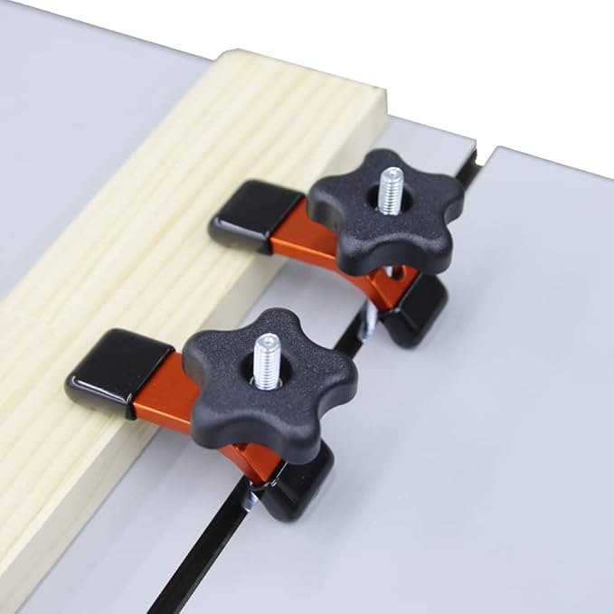 O'SKOOL 2 Pack Mini Hold Down Clamps Kit, 3-1/3??L x 1??Width T-Track CNC Router Clamp