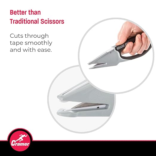 Cramer Athletic Training Supplies, Shark Tape Cutter & Remover Liquid for Adhesive Removal, Safe Edge Scissors, Bandage Shears & Solution to Safely Remove Athletic Tape, Professional Tape Cutter