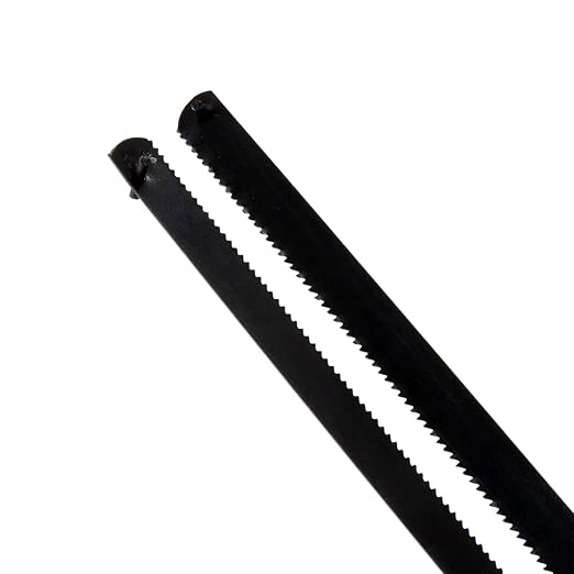dophee 10Pcs 6 inch 150mm 24T Mini Hacksaw Blade Replacement, Multifunctional Carbon Steel Hand Saw Blade for Hand DIY Model Manual Woodworking PVC Metal Pipes Cutting